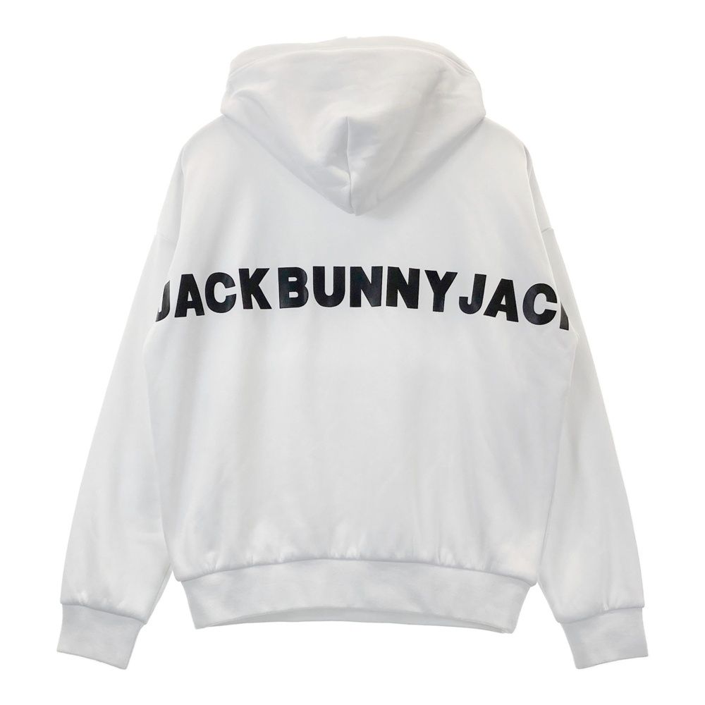 サイズ：4 JACK BUNNY ジャックバニー 裏ボア ロゴプリントパーカー
