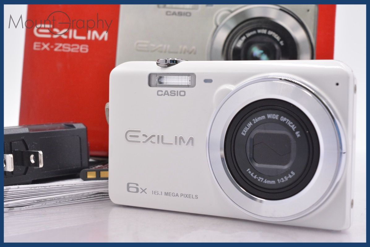 ☆極上美品☆ カシオ CASIO EXILIM EX-ZS26 6x 元箱、バッテリー付属