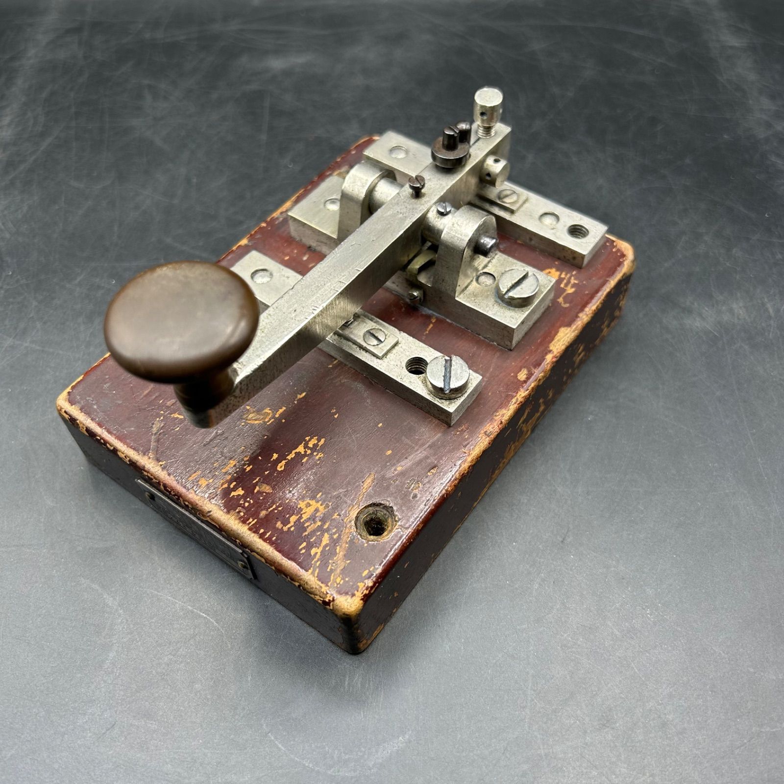 M》アンティーク 電鍵 モールス信号 木製 レトロ 骨董品 - メルカリ