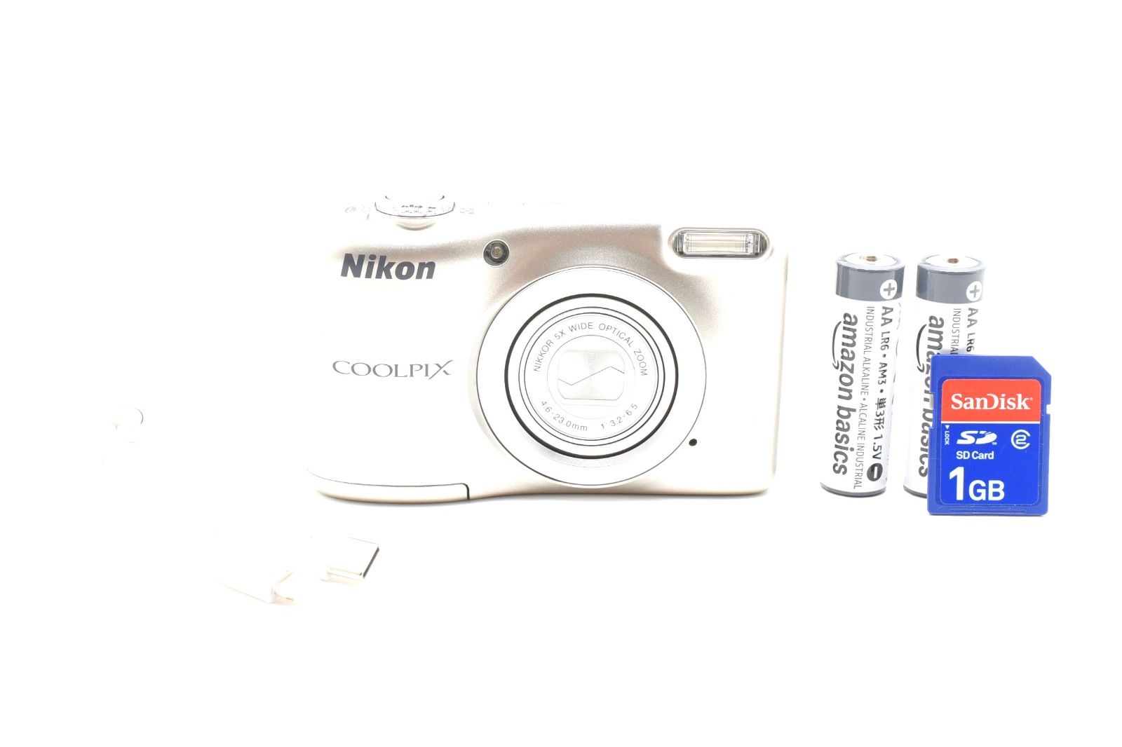 ニコン Nikon COOLPIX A10 シルバー単三電池・SDカード付き - メルカリ