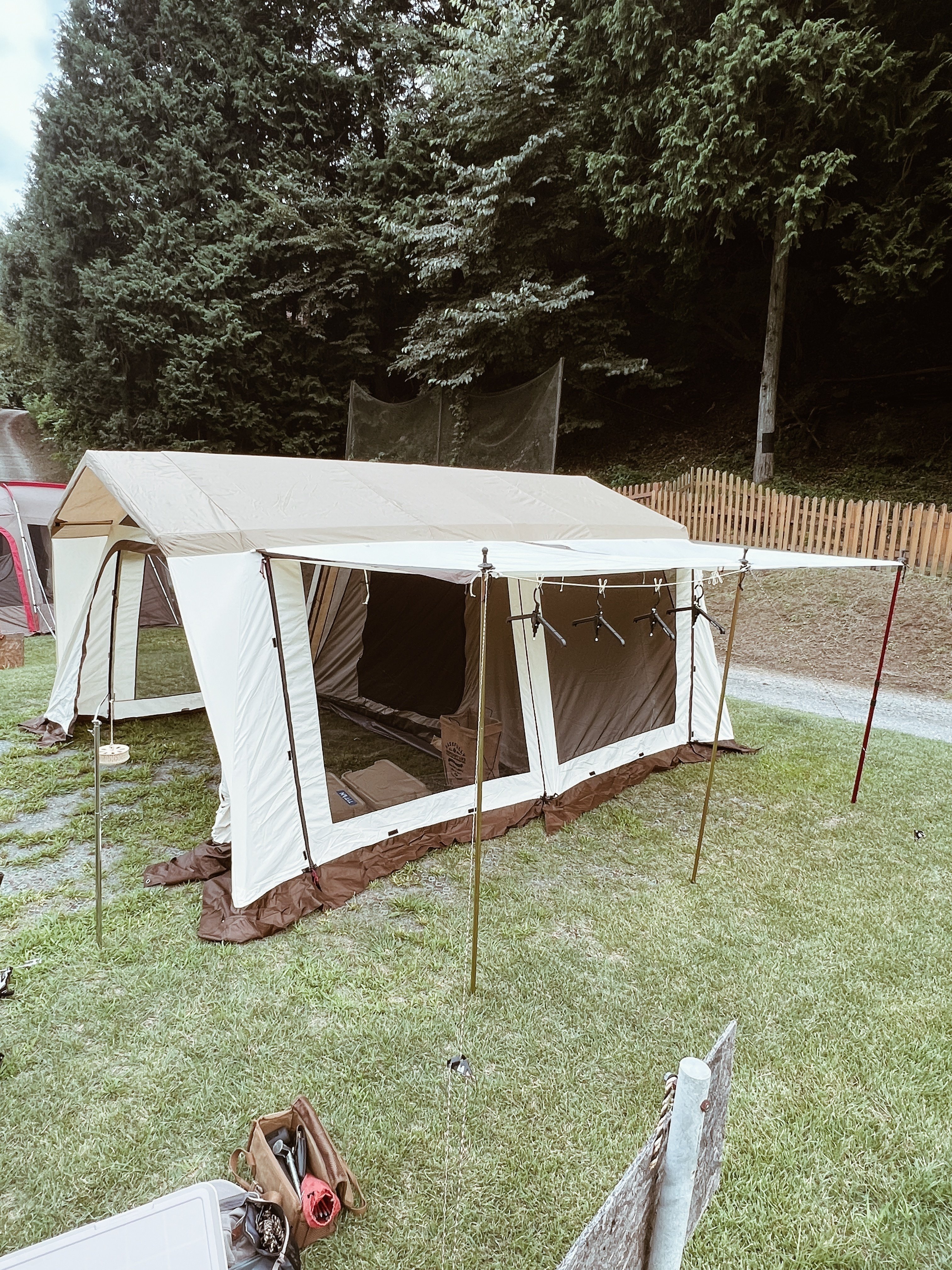 ogawa ロッジーシェルターT/C LOG｜Day1｜初張り｜TAPPER888