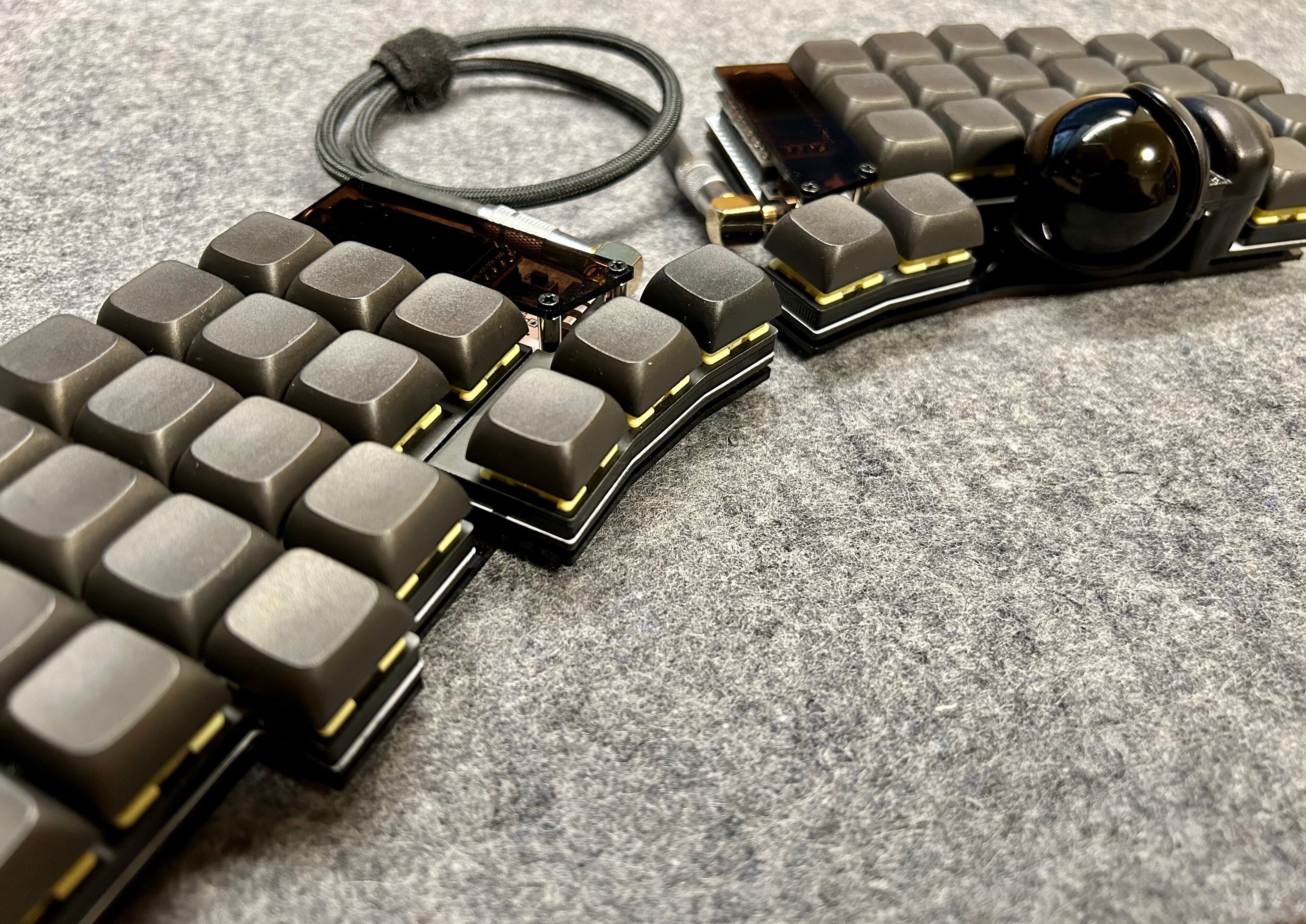 真っ黒なKeyballをつくりたい② -着色・組み立て-｜あじすけ