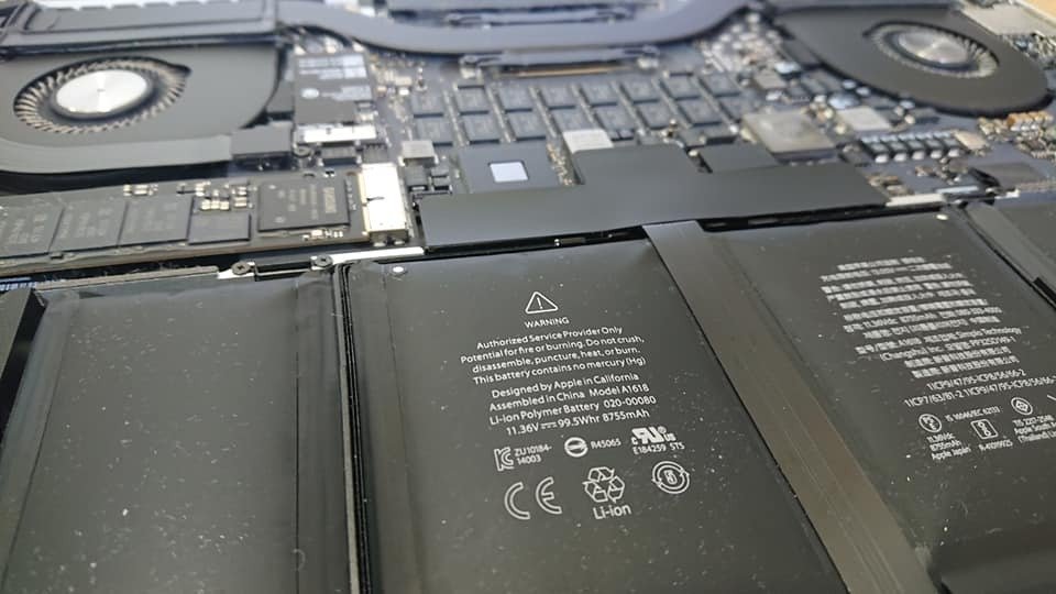 MacBook Pro (15インチ、Mid2015）のバッテリーと2TBのSSD交換｜motoharu