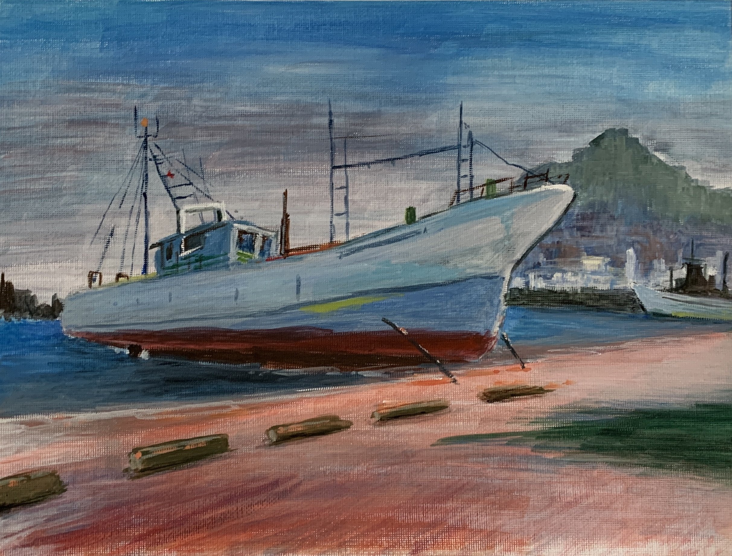 漁港を描く｜ツチノコ