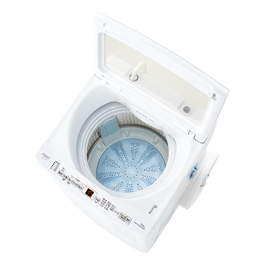 AQW-V7R | 容量：洗濯・脱水 7kg / 水量約86L | 全自動洗濯機 | アクア