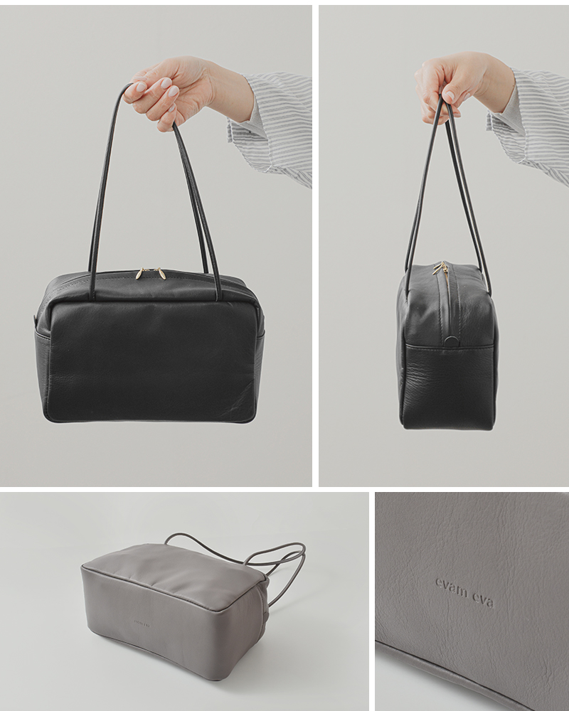 evam eva エヴァムエヴァ カウレザー ハンド バッグ e251z039-mn