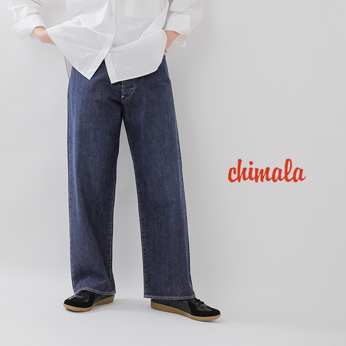 chimala チマラ アモスケイグデニム ウエストアジャスタブル パンツ