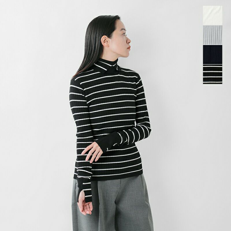 CINOH チノ メリノウール タートルネック ニット プルオーバー