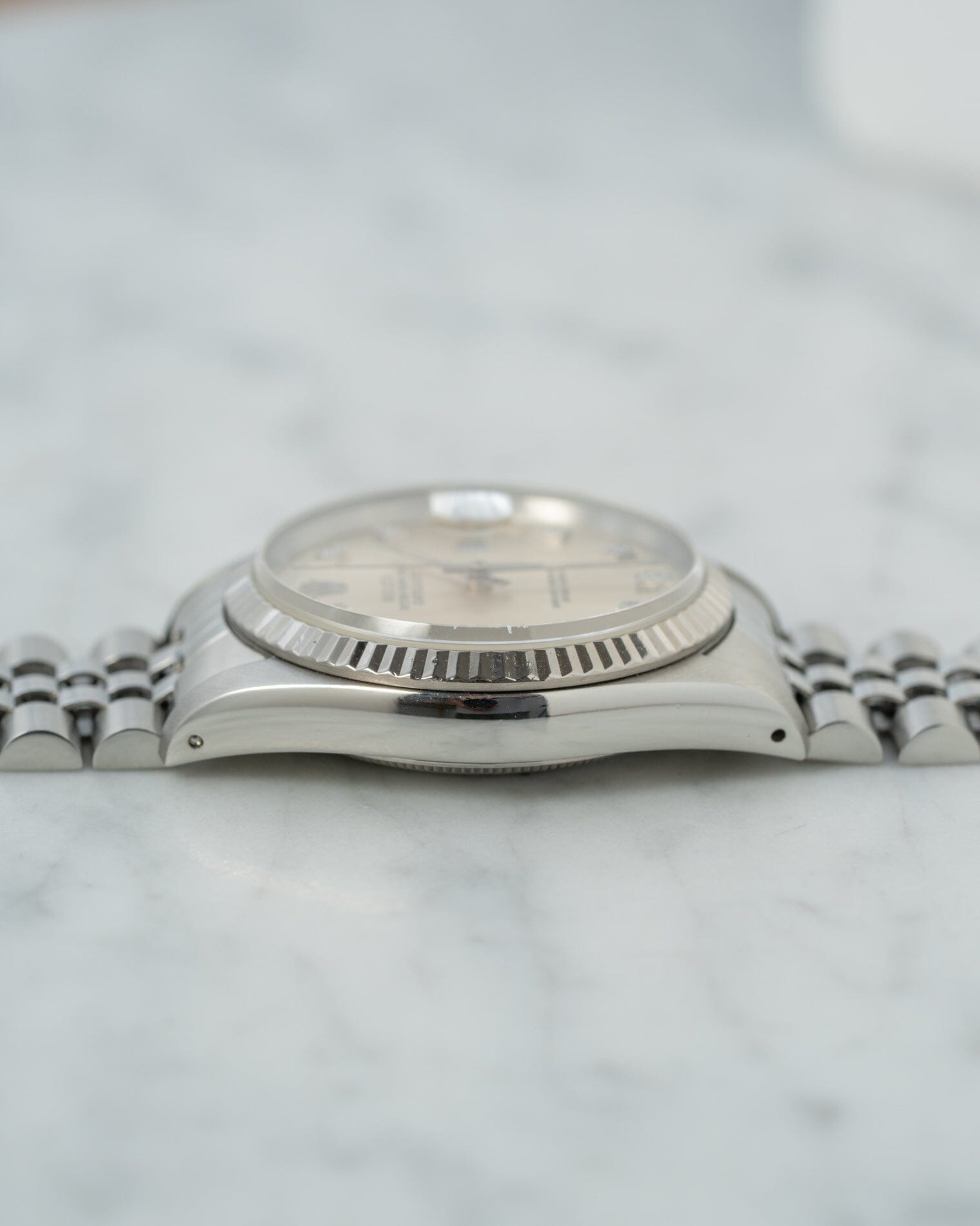 Rolex デイトジャスト 16234 シルバー 10Pダイヤモンドダイアル 1988