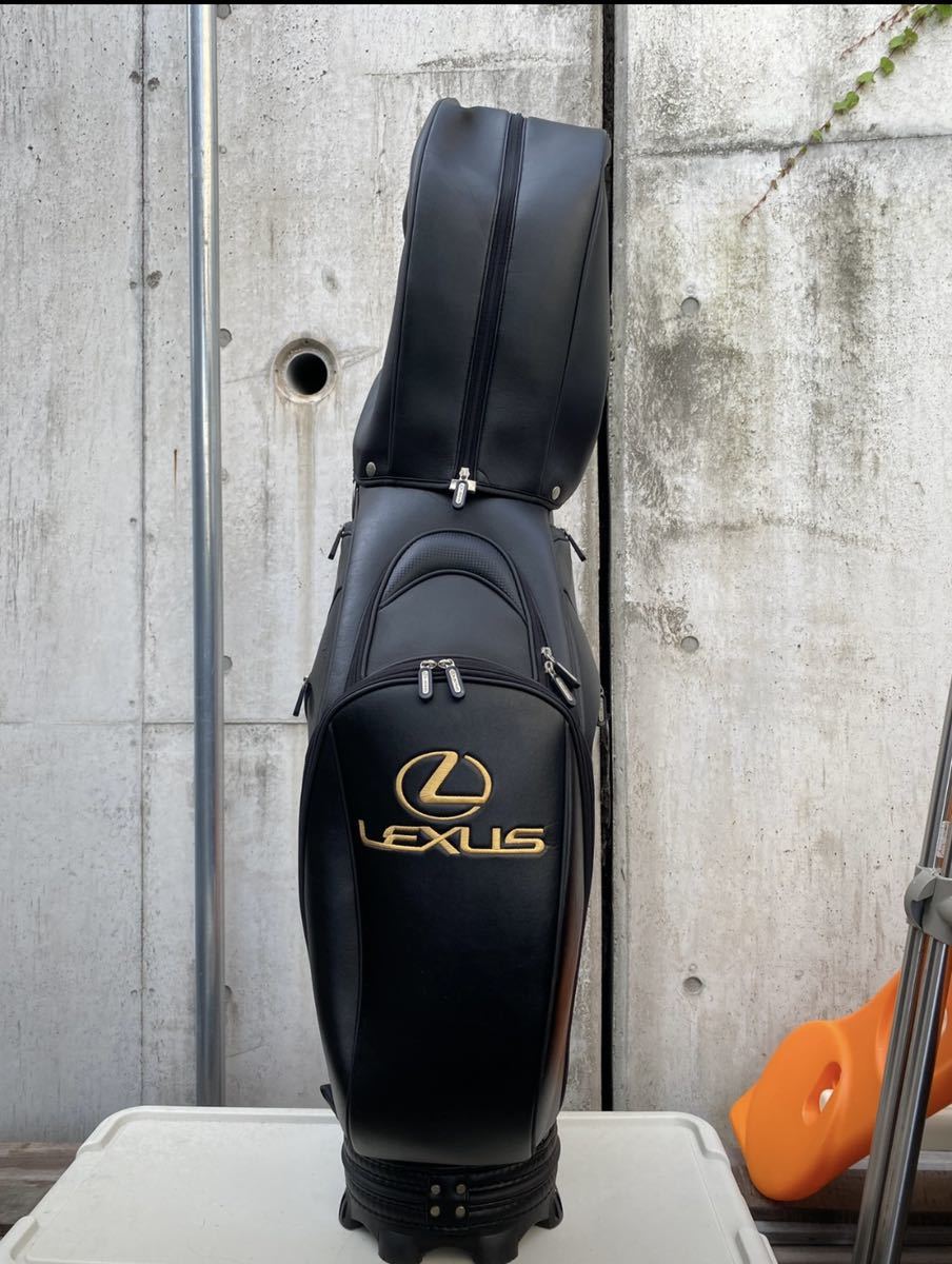 新品・未使用Lexus キャディバッグ ホワイト アイアンカバー付き 新品