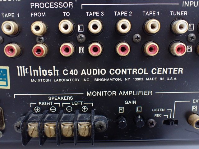 高額買取実施中!!】McIntosh コントロールアンプ C40