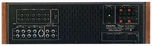 Specifications of ONKYO INTEGRa A-755mkII/70 Onkyo / Onkyo