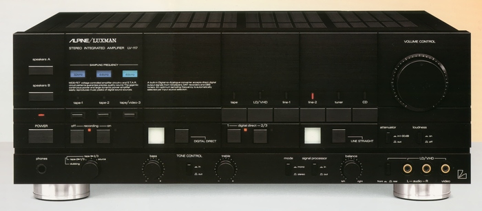ALPINE/LUXMAN LV-117 Specifications Alpine / Luxman
