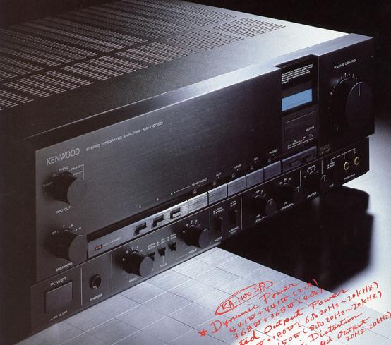 Specifications of KENWOOD KA-1100SD Kenwood