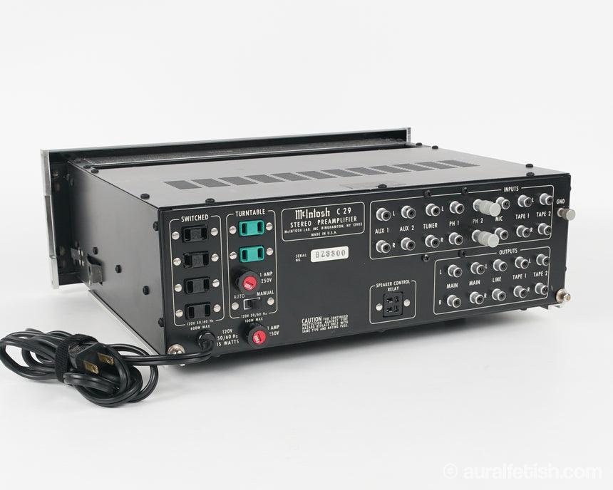 Vintage Mcintosh C29 // Solid-State Preamp – AURAL HiFi