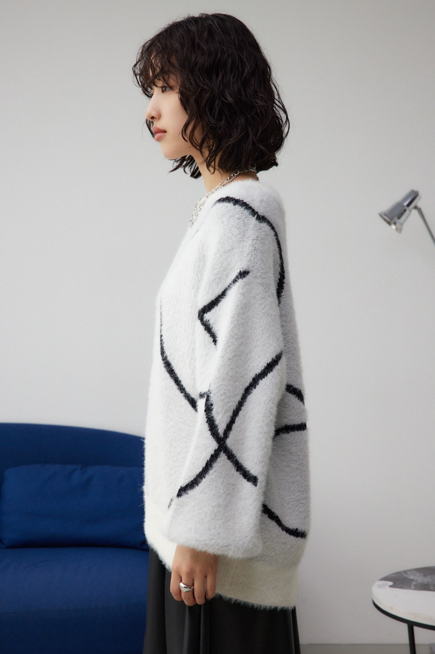 ニュアンスライン柄ニット｜WOMEN｜250HAB70-600I｜AZUL BY MOUSSY