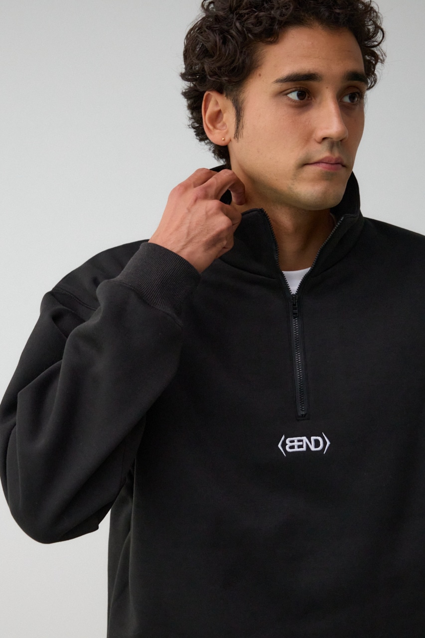 裏起毛ロゴハーフジッププルオーバー｜MEN｜251HAB90-392I｜AZUL BY