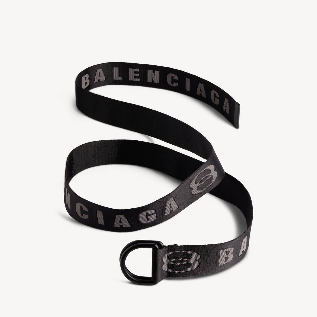 Men's D Ring Belt in Dark Grey | Balenciaga US