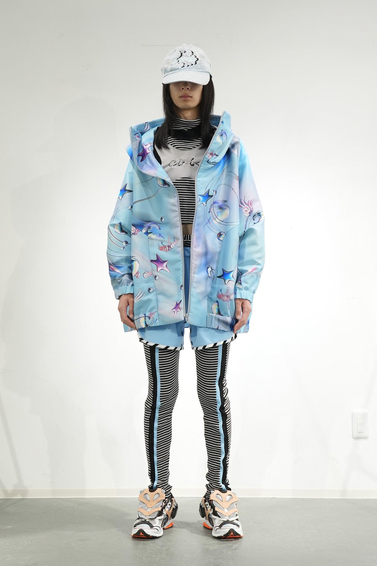 グラフィックハイネックビッグパーカー - Water – BALMUNG