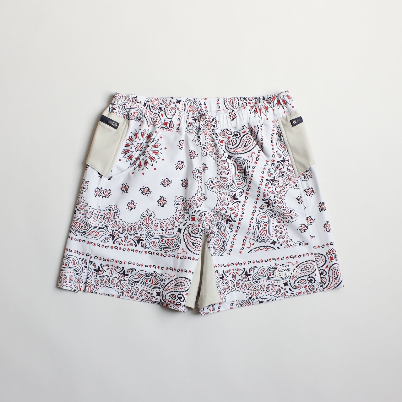 XSサイズのみ ranor（ラナー）PA-BANDANA MIDDLE SHORTS -WHITE メンズ