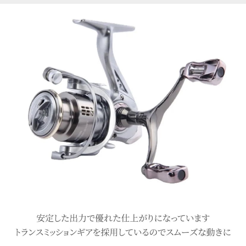 スピニングリール 銀翼 silverwing メタル シルバー ダブルハンドル