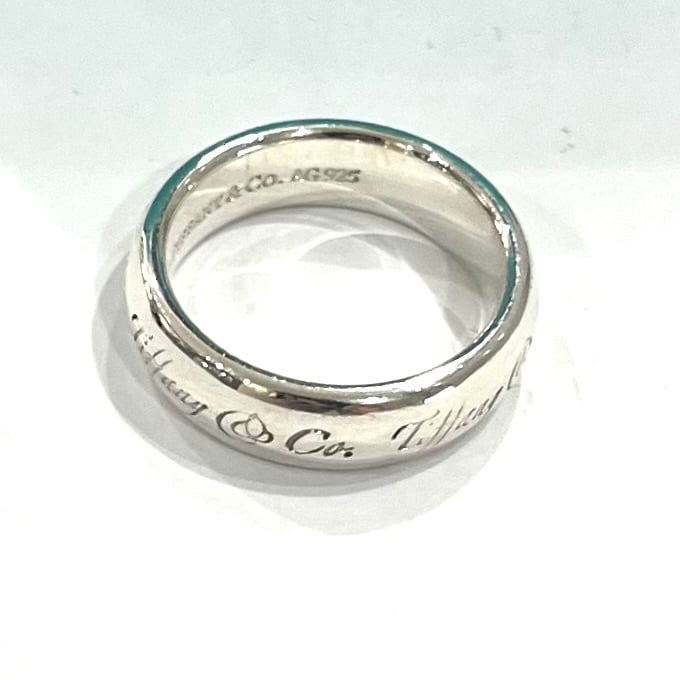 1837 ぷっくり【TIFFANY&CO. 】ティファニー スクリプトロゴ シルバー