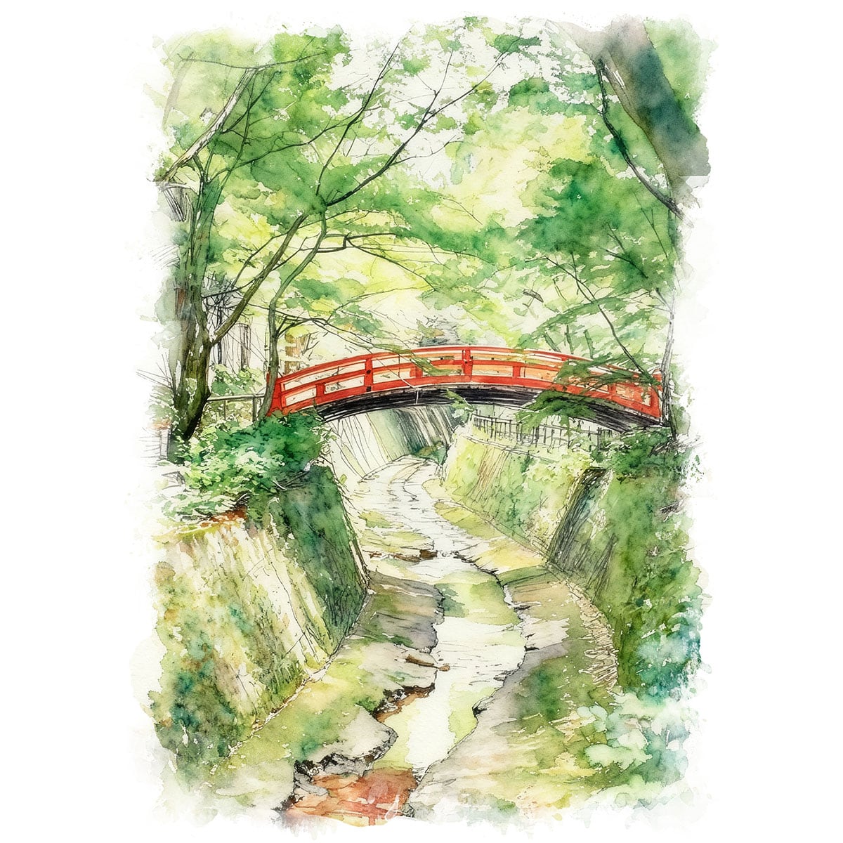 絵画 日本 京都府 北野天満宮史跡御土居のもみじ苑 風景画 インテリア