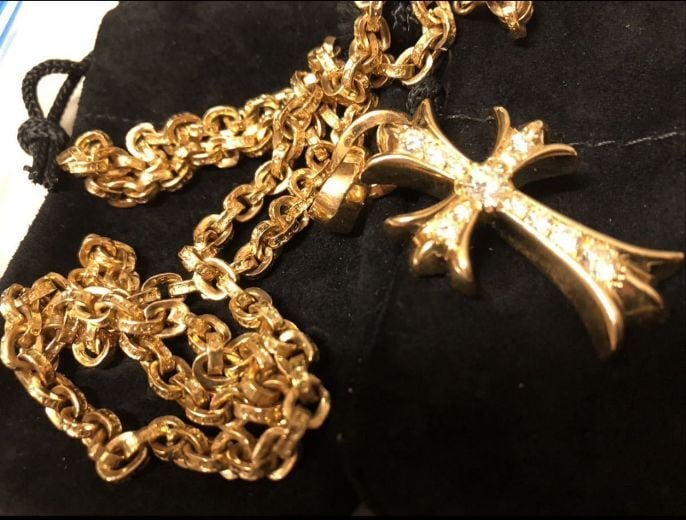 CHROME HEARTS クロムハーツ 22k 24インチペーパーチェーン／CH