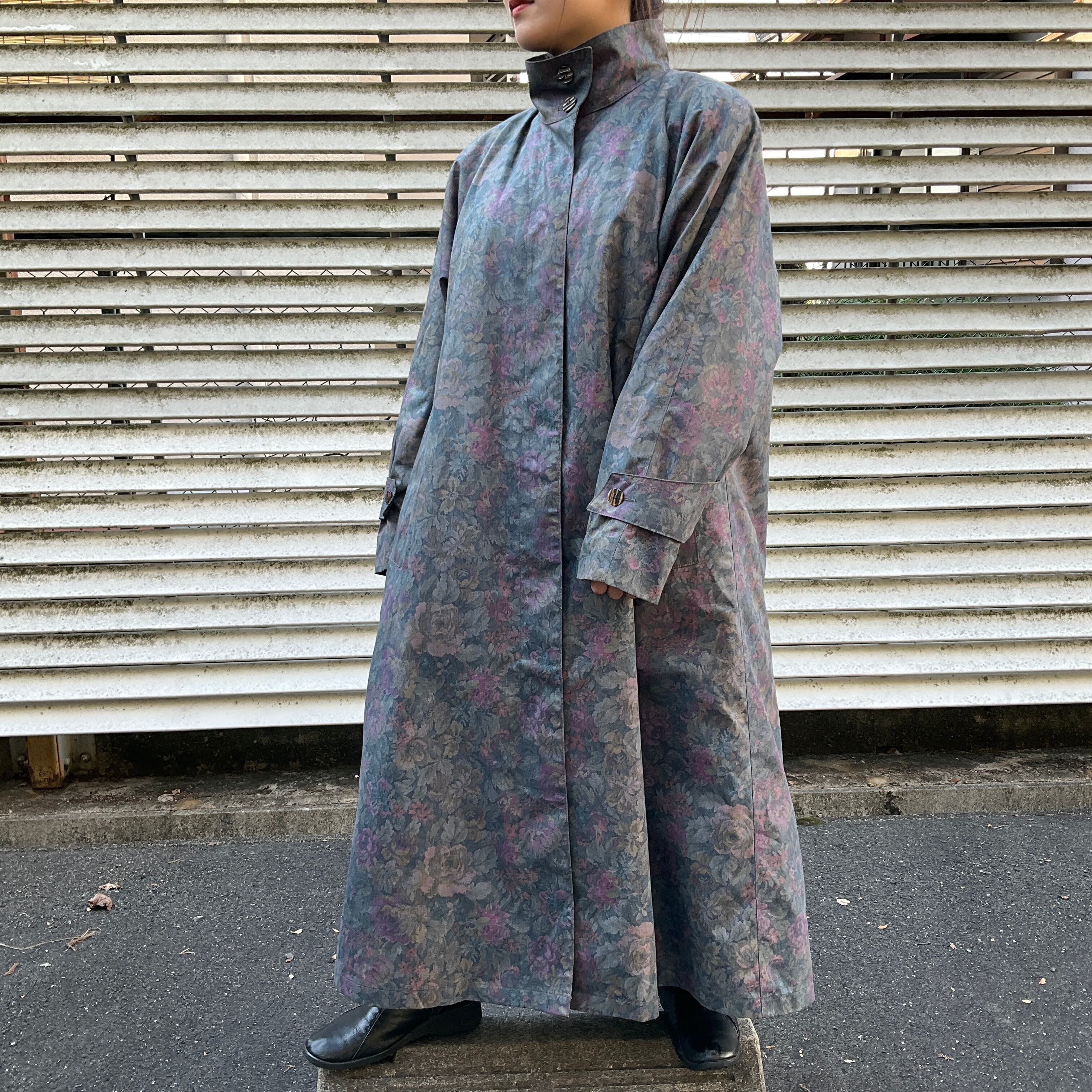 USA製 80年代 80s London Fog ロンドンフォグ 花柄 総柄 ライナー付