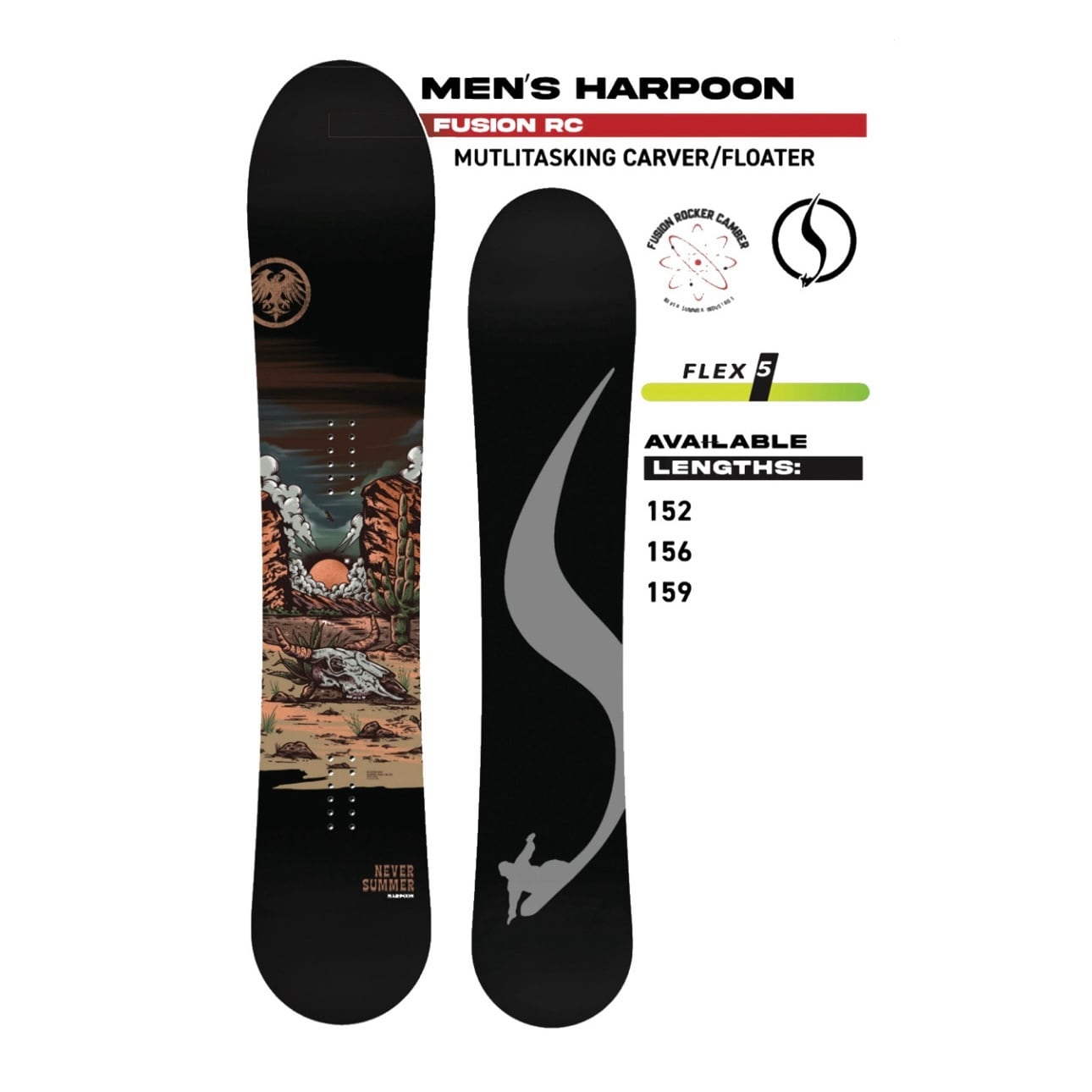 24-25モデル . NEVER SUMMER .『 MEN 'S HARPOON 』. ネバーサマー