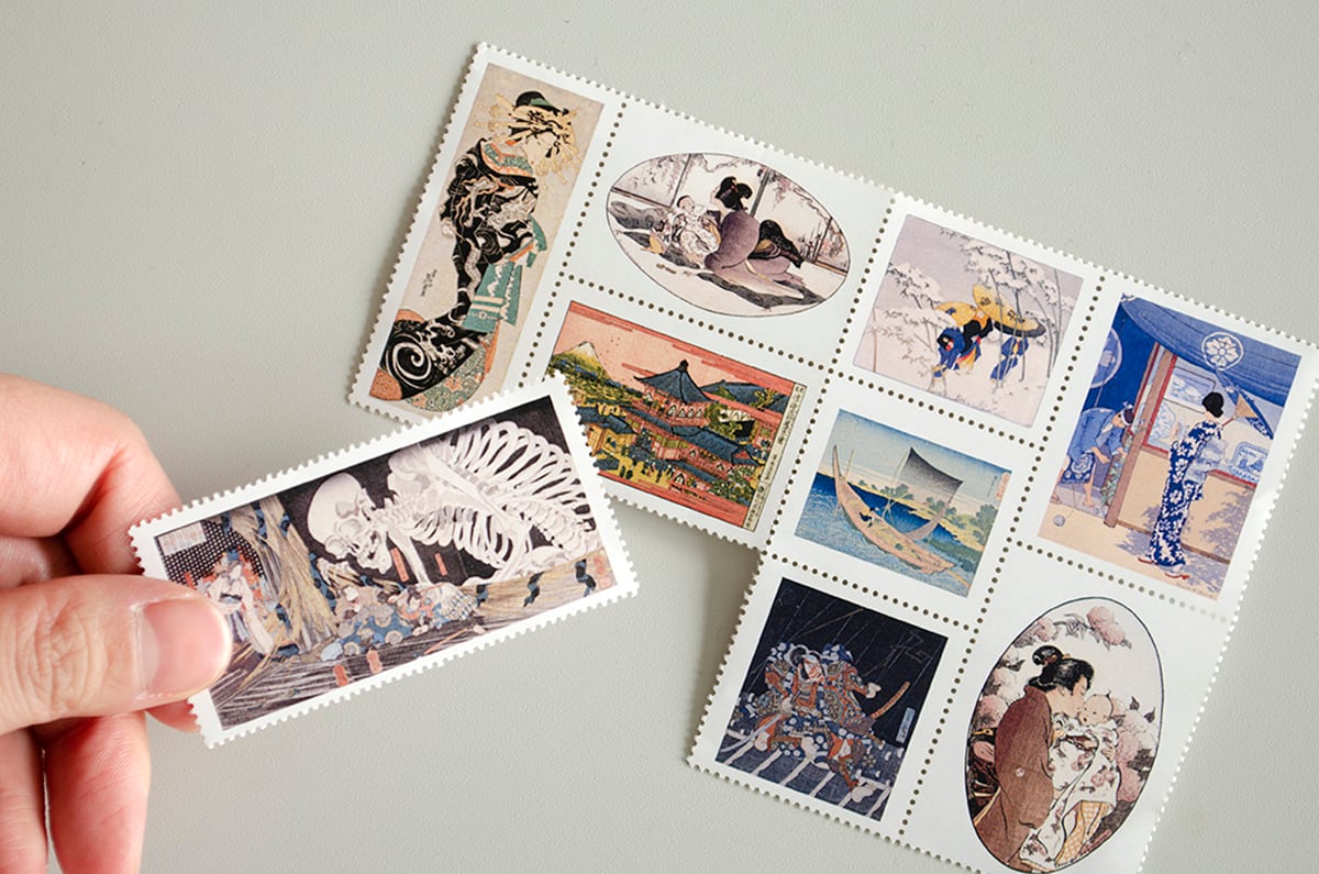切手風シール〈2種〉｜歌川広重・千葉市美術館コレクション | 千葉市