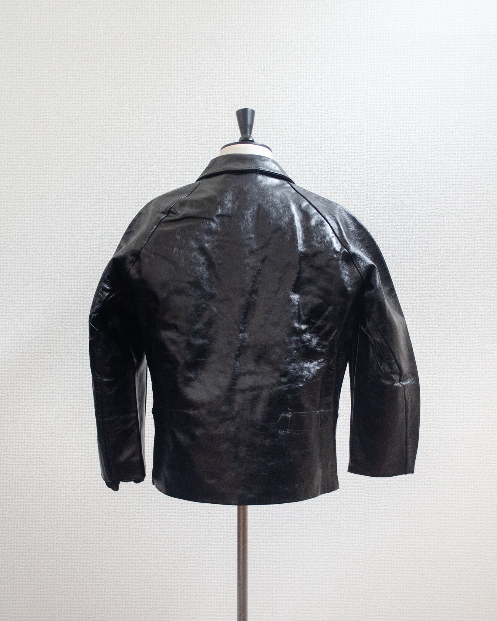 60s Italian Army motorcycle leather jacket イタリア軍 モーター