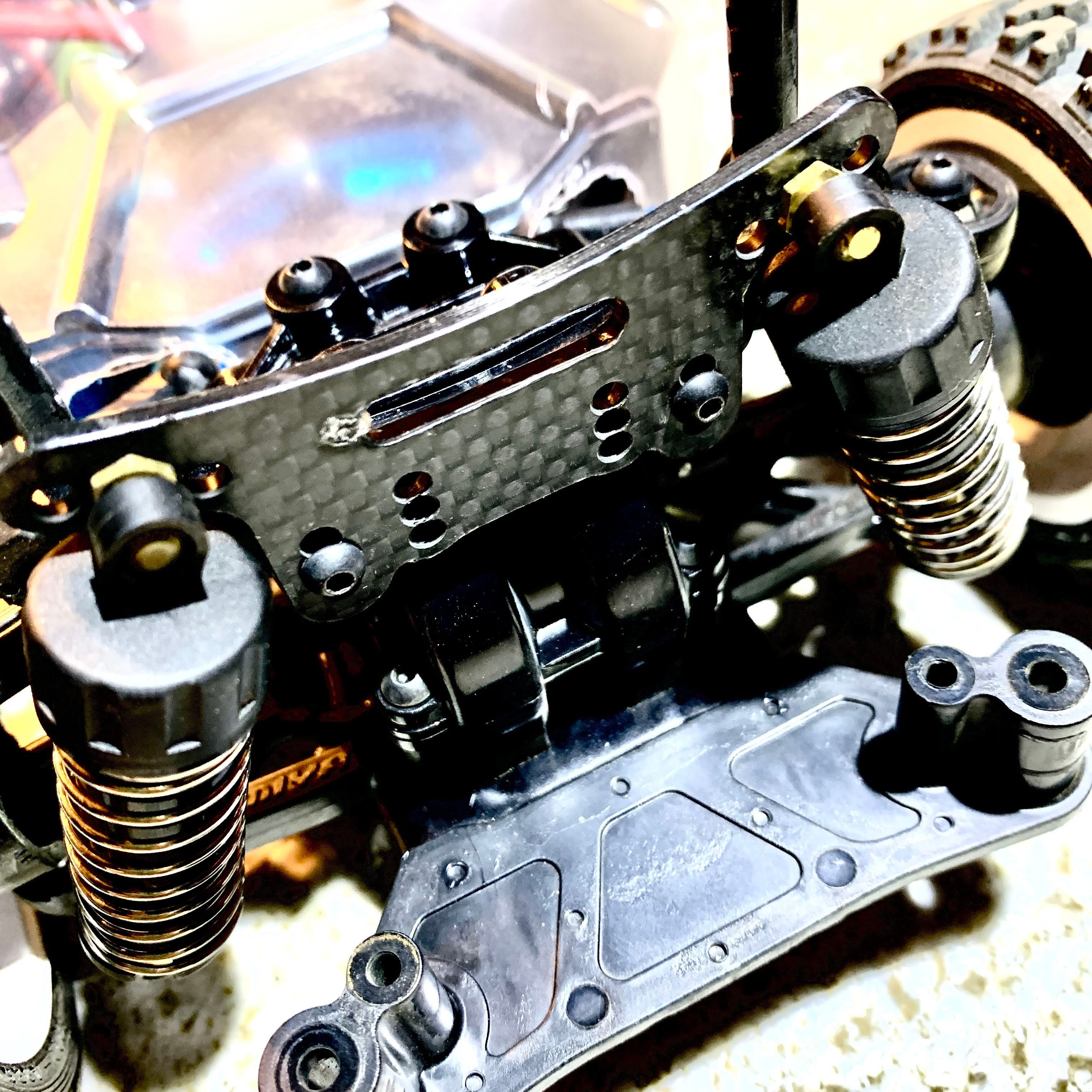 TT02ラリー用ロングストローク化ダンパーステーType1(素材:2mm厚