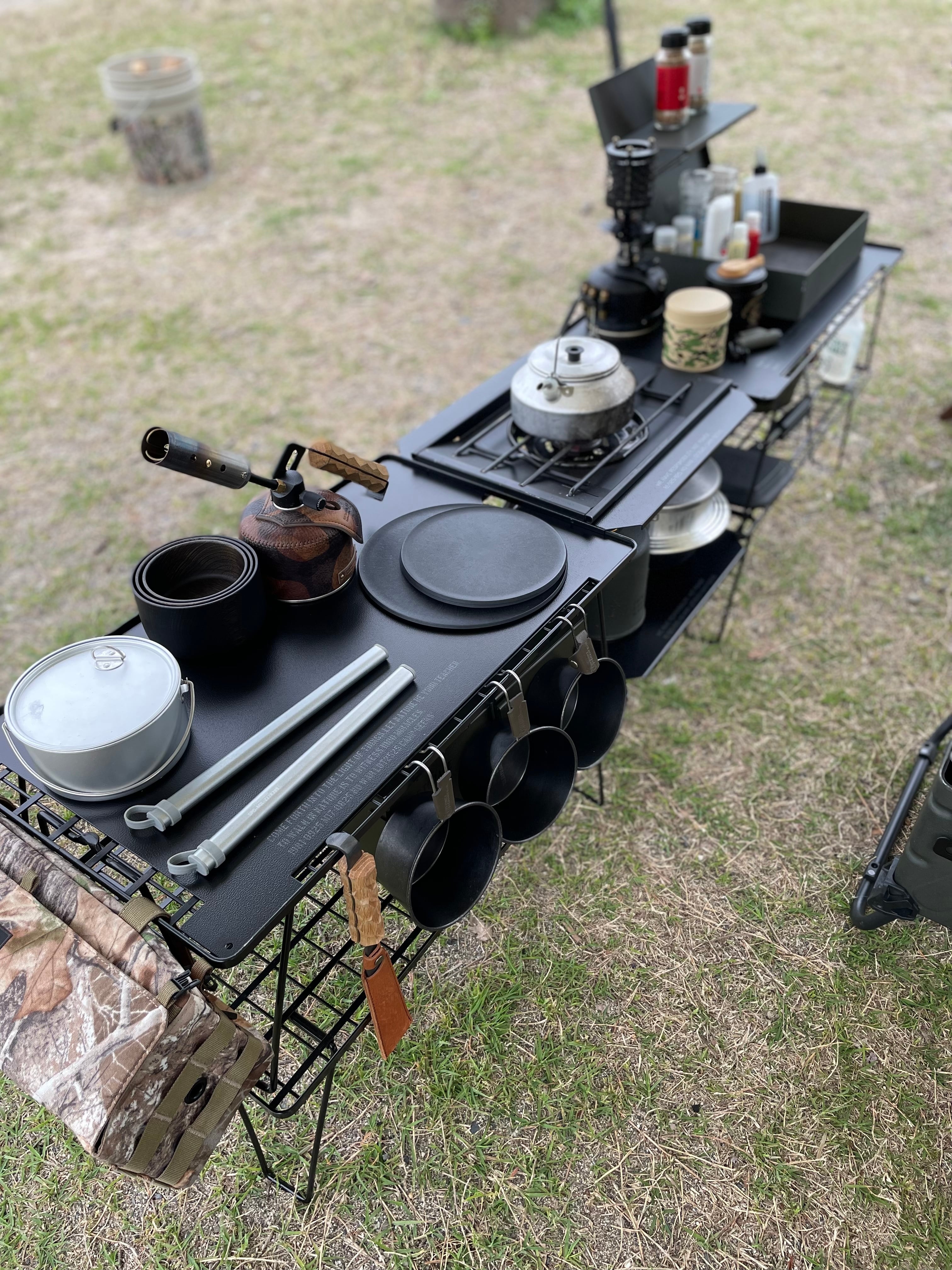 Link-top＞フィールドラック連結用天板～ブラック〜 | CAMP GEEKS