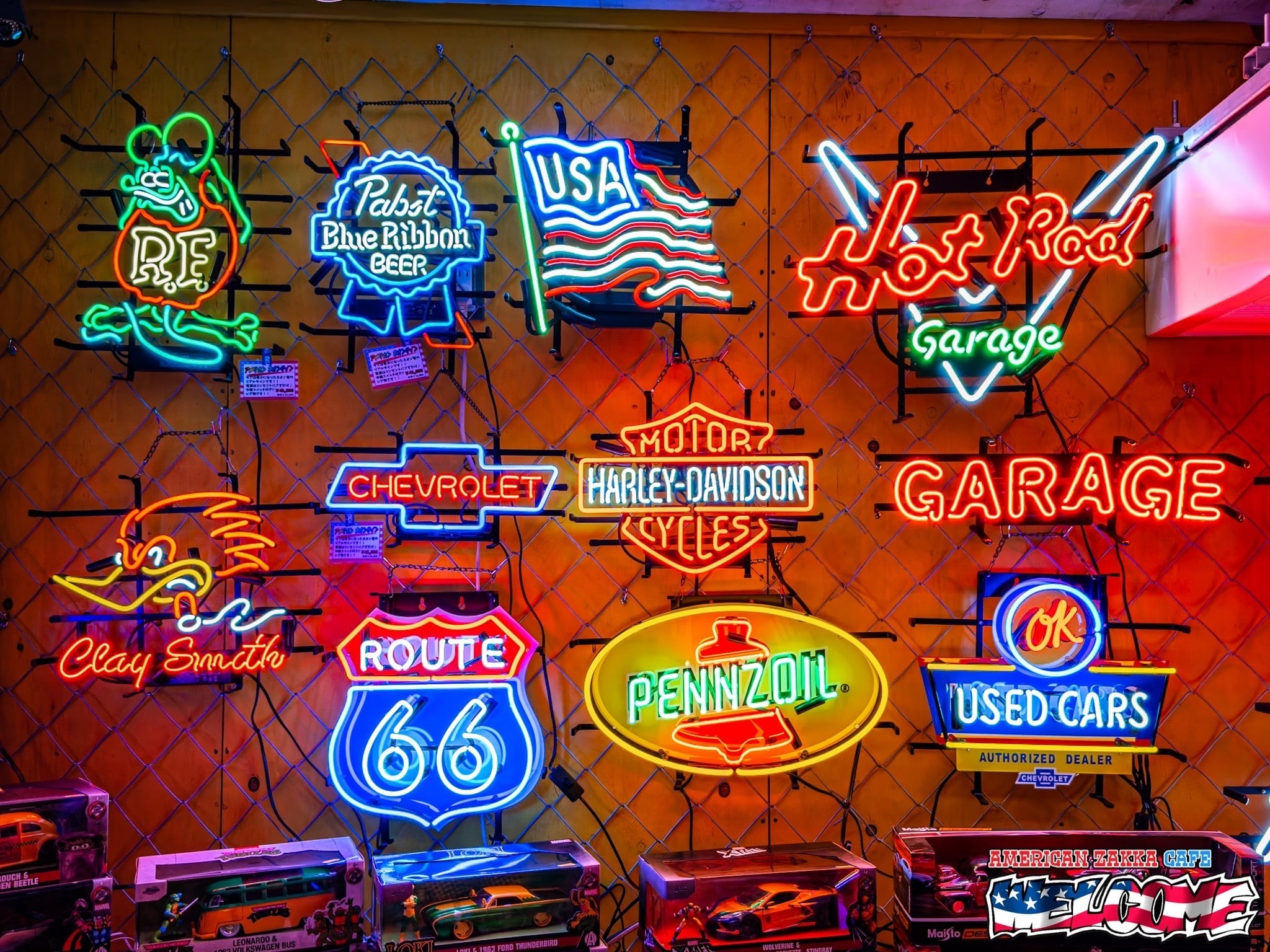 ガレージ ネオンサイン【ROUTE66】アメリカン雑貨 | アメリカン ザッカ