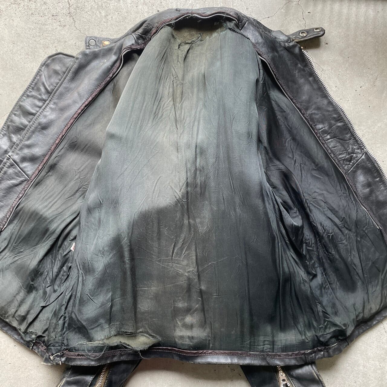 70年代 Schott ショット シングルライダースジャケット メンズL相当