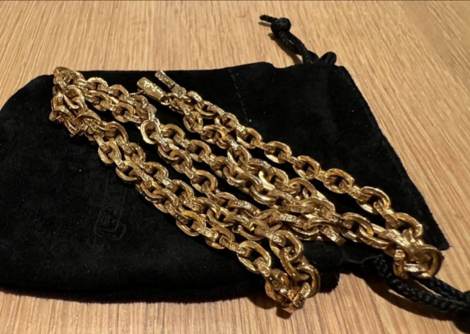 CHROME HEARTS クロムハーツ 22k ペーパーチェーン 18インチ GLD PAPER