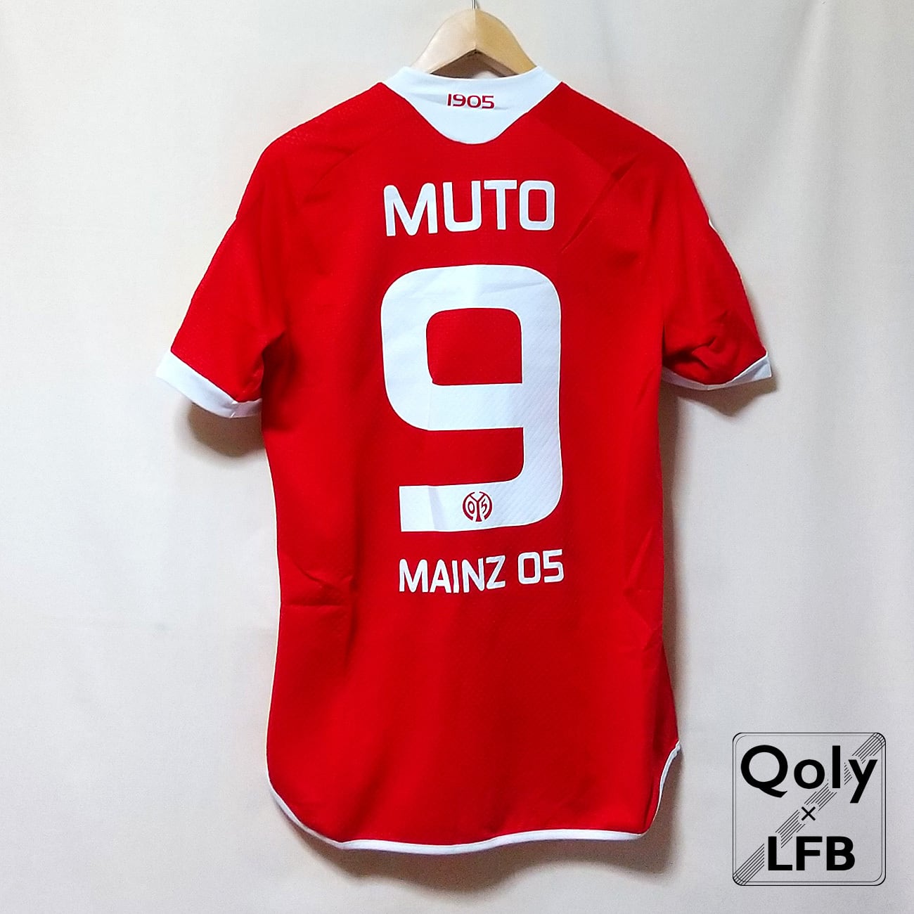 マインツ 2015-16 Lotto ホーム半袖 武藤嘉紀 ユニフォーム #9 MUTO