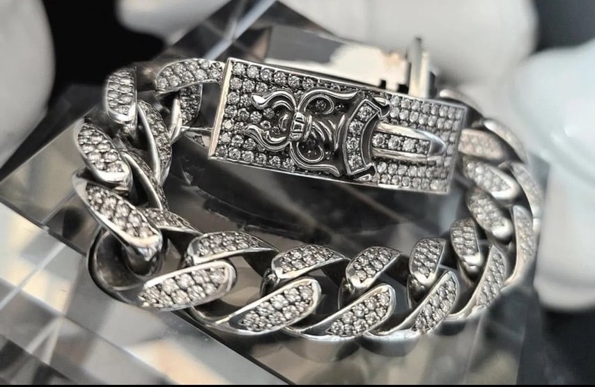 CHROME HEARTS クロムハーツ ダガークラシック フルダイヤ ID