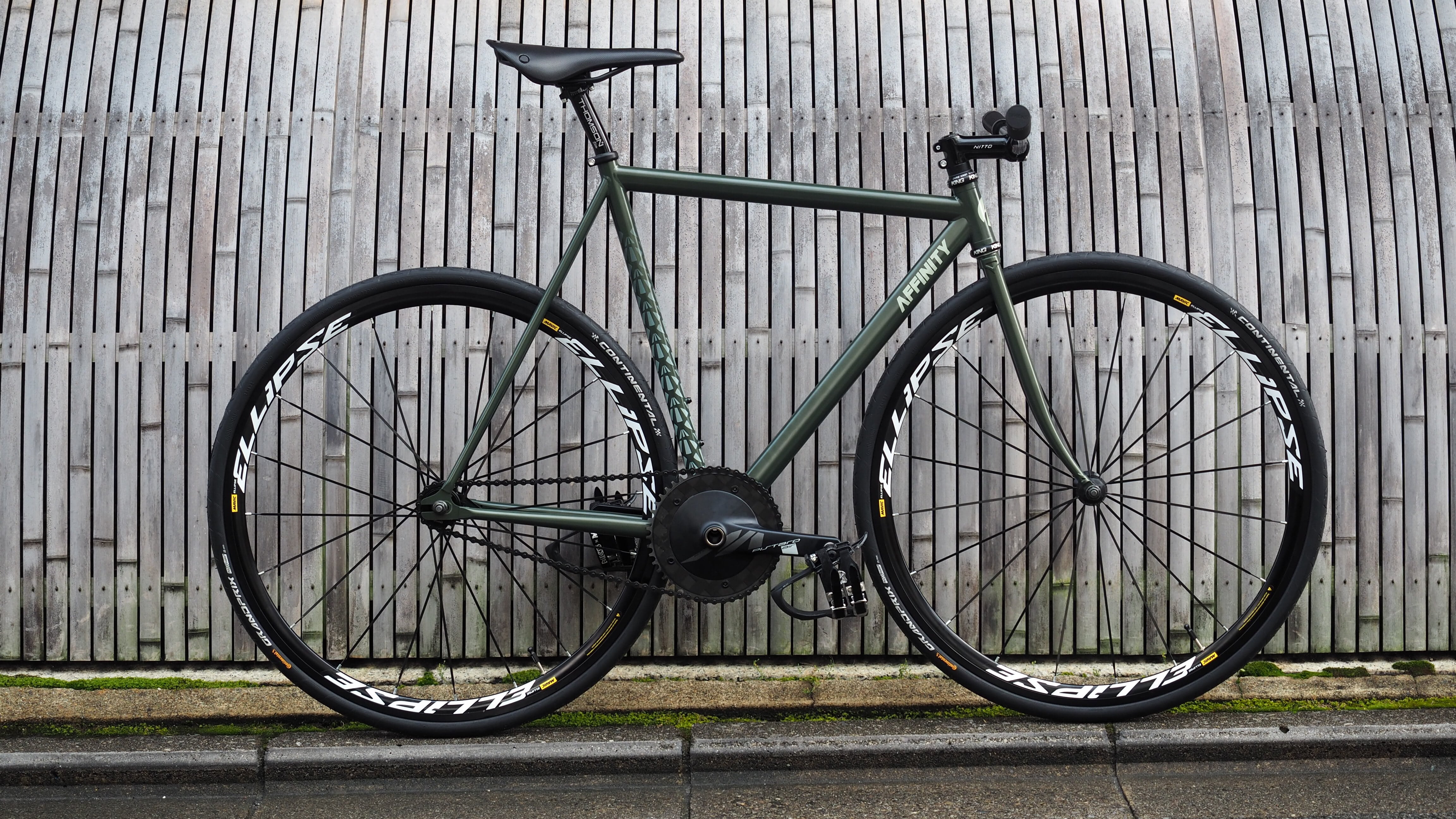 AFFINITY CYCLES】Lo Pro Track Frame (Champagne Money Green