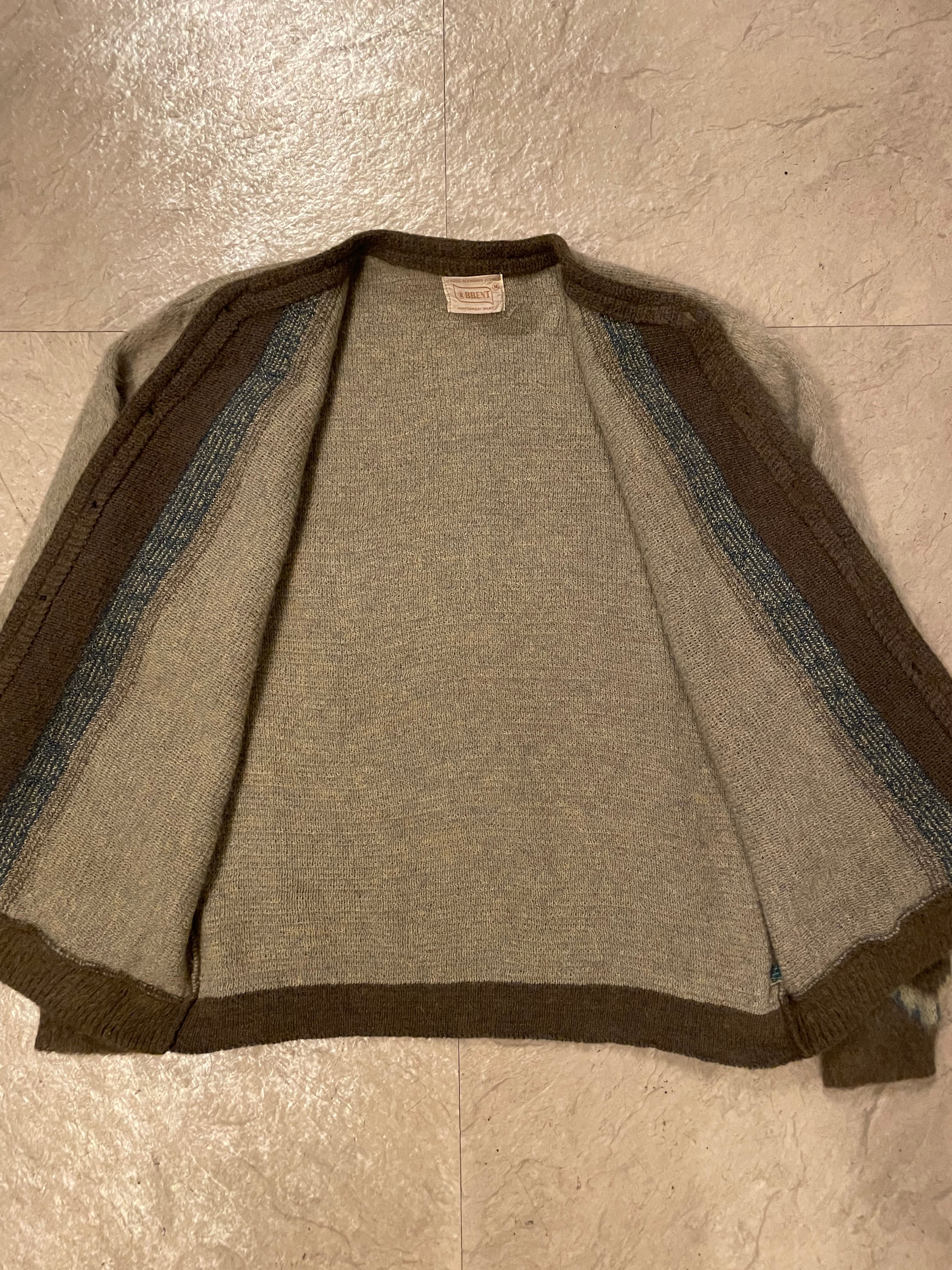 カートコバーン!! 60年代 vintage BRENT モヘア カーディガン ニット