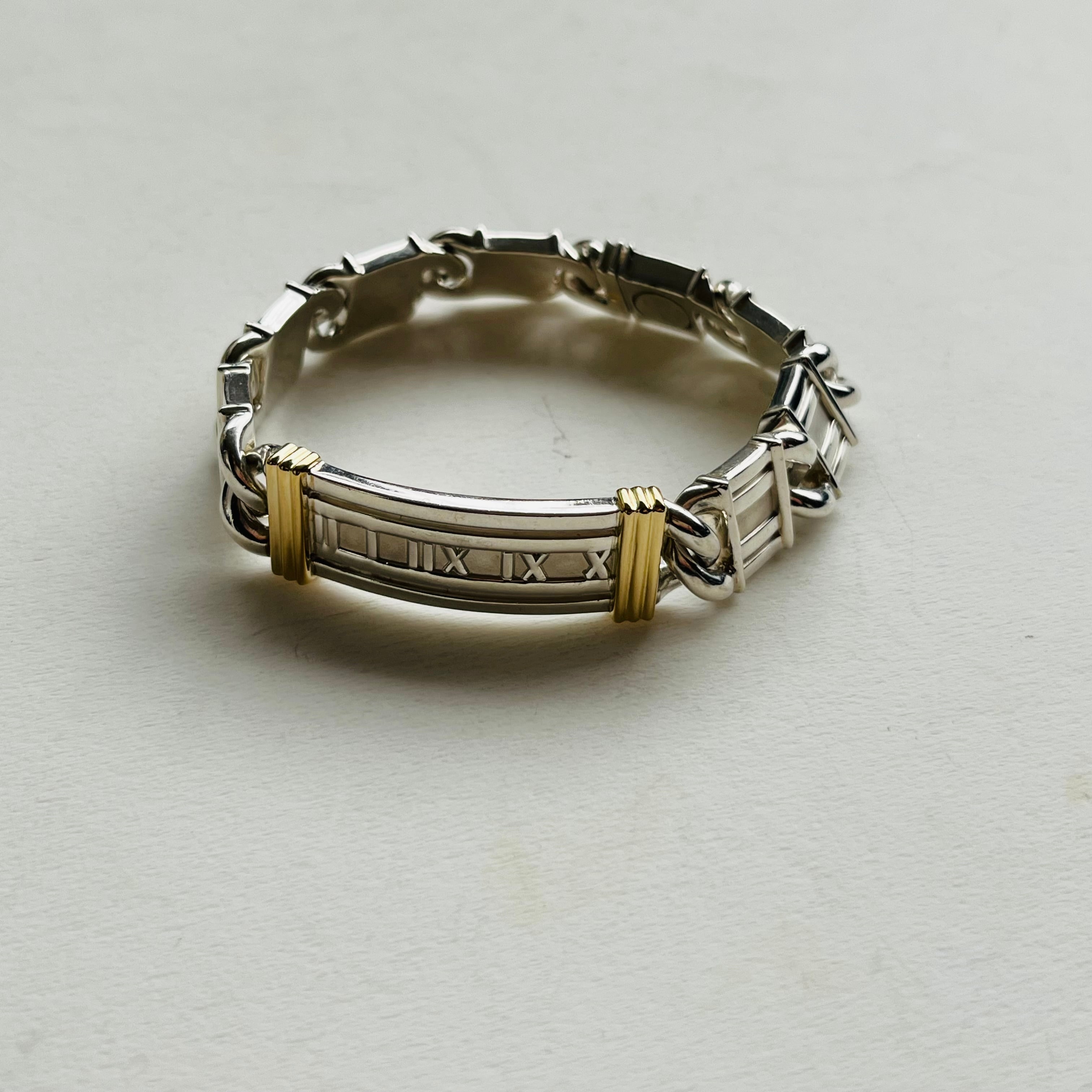 vintage Tiffanyヴィンテージティファニーatlas id bracelet 18k gold