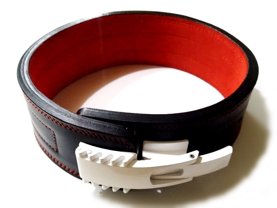 SBD パワーベルト13mm ブラック/レッド Mサイズ SBD パワーベルト M