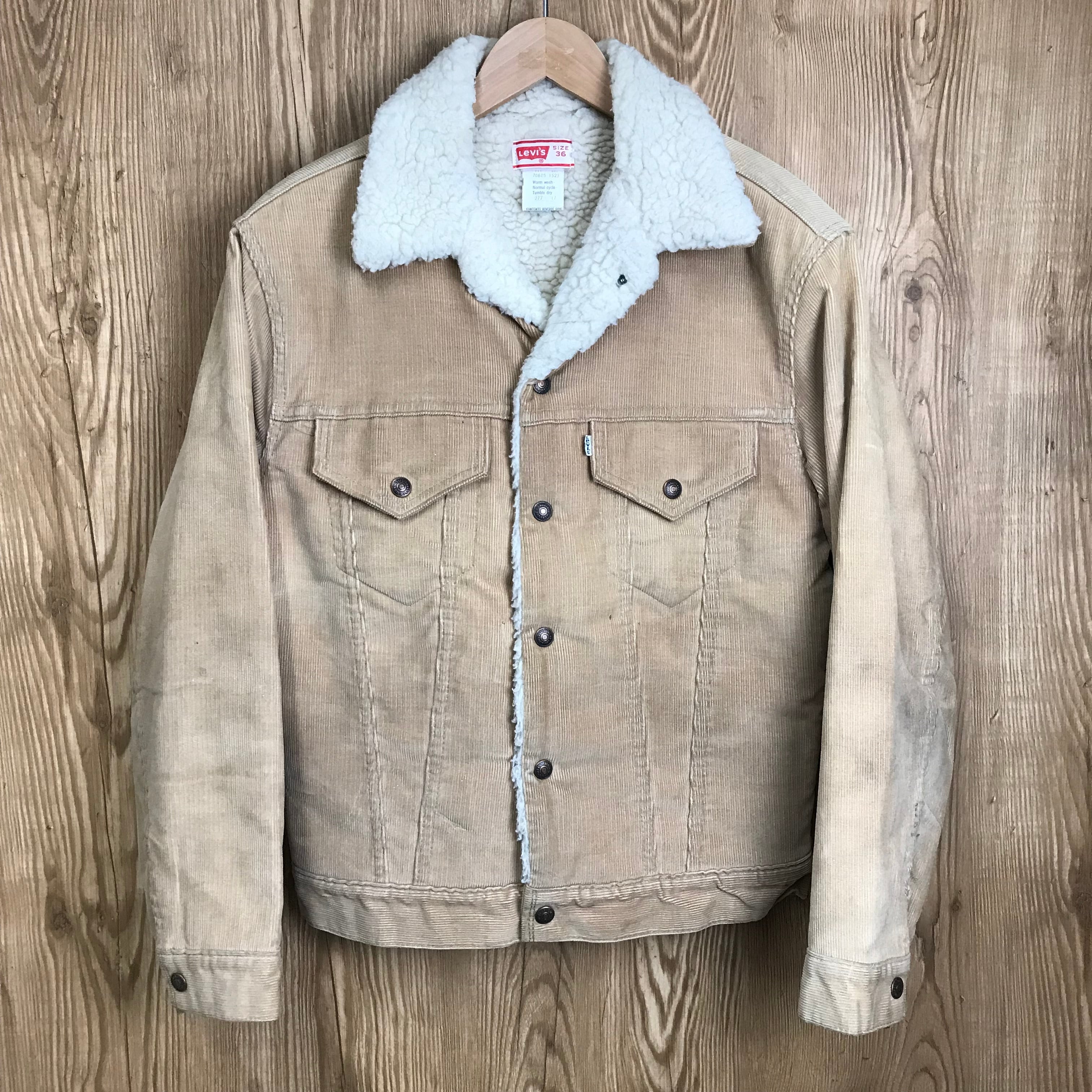 USA製 70s Levi's 70605 リーバイス コーデュロイ ボア ジャケット
