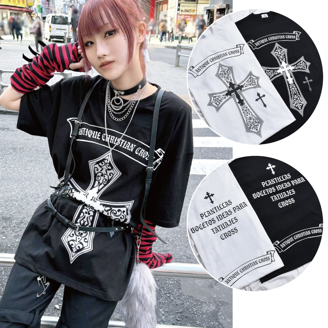 W Cross Logo BIG Tシャツ | VOLCAN&APHRODITE
