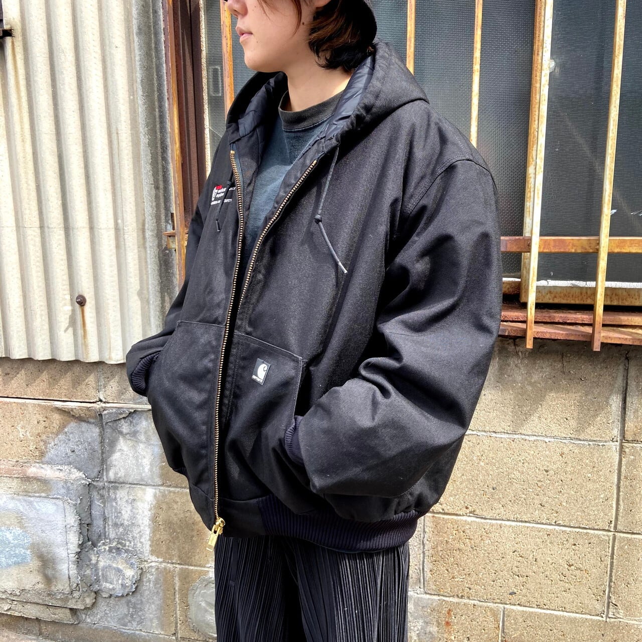 カーハート ナイロン アクティブパーカー ワークジャケット メンズ2XL