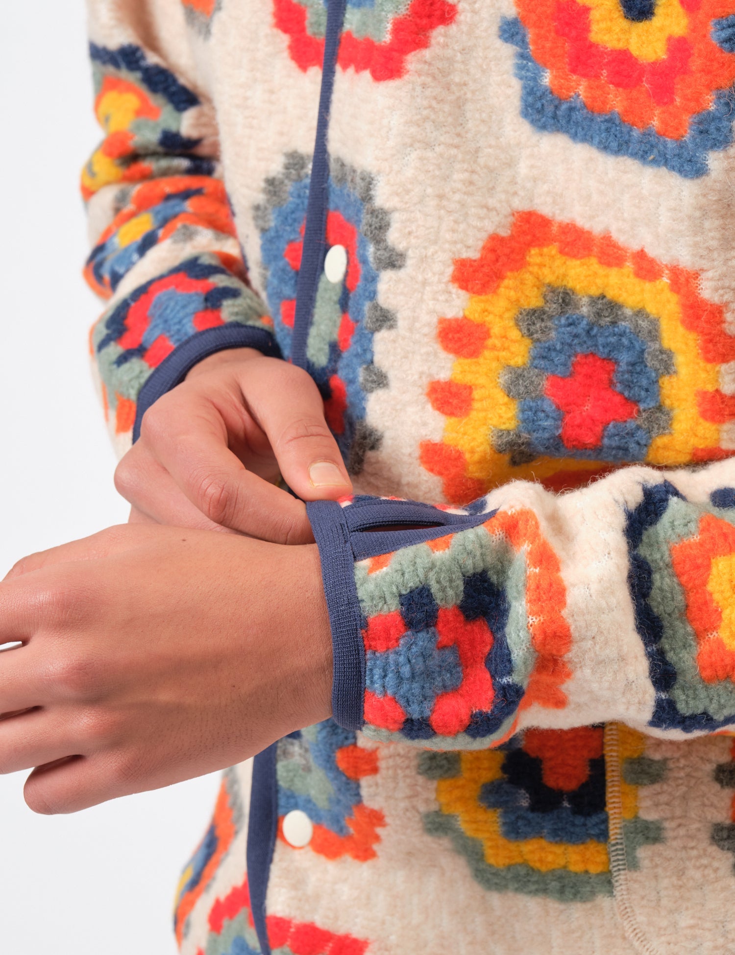 Snow Peak Wool Jacquard Cardigan - Ivory | Benchmark