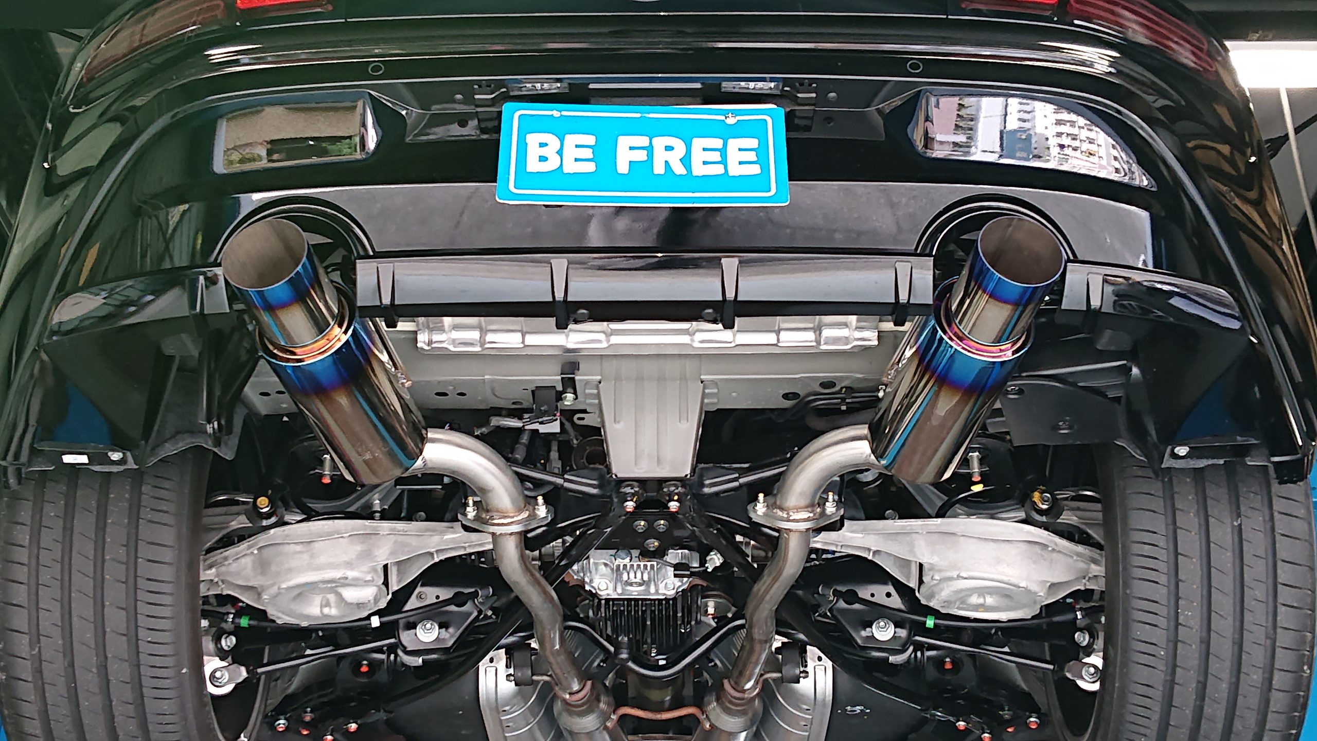 NEW! RZ34 フェアレディZ オールステンマフラー 砲弾 チタン色 | Be