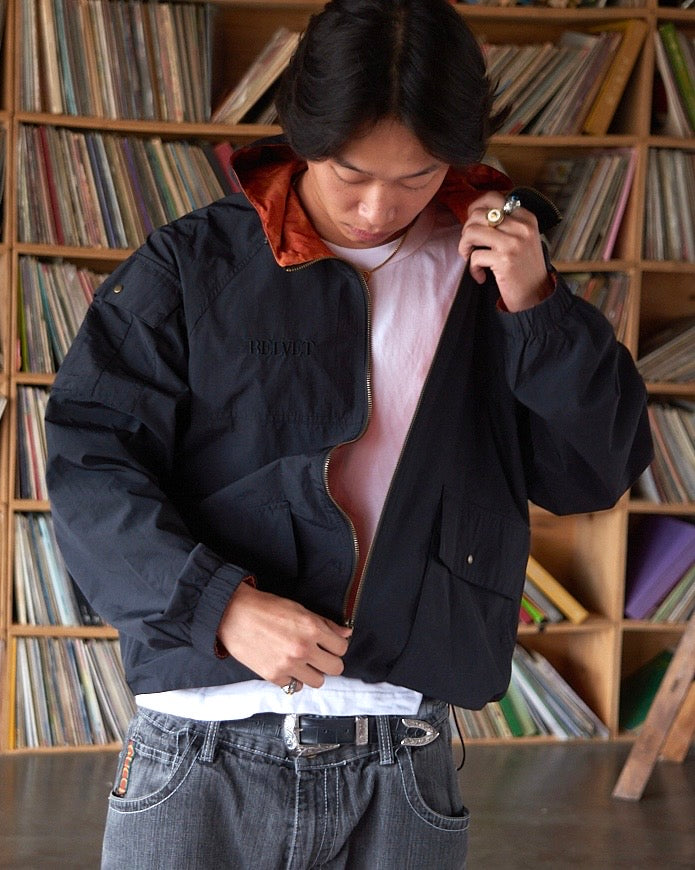 Reversible camo nylon jacket – BELVET