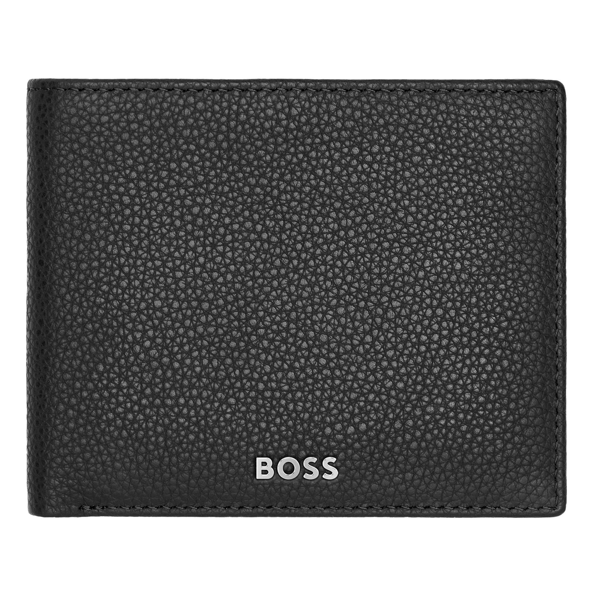 Men's luxury gifts HUGO BOSS Grained Black Money wallet Classic